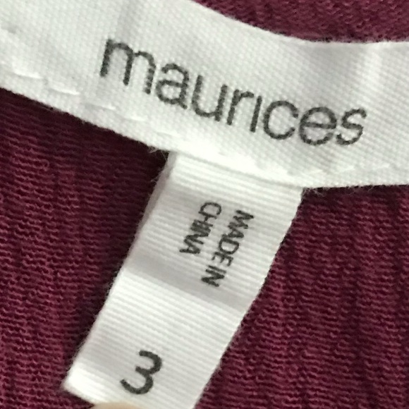 Maurice’s size 3 blouse - Picture 2 of 3